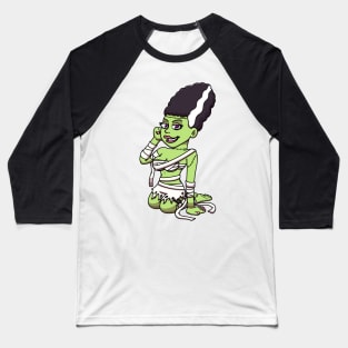 Cute Bride Of Frankenstein Baseball T-Shirt